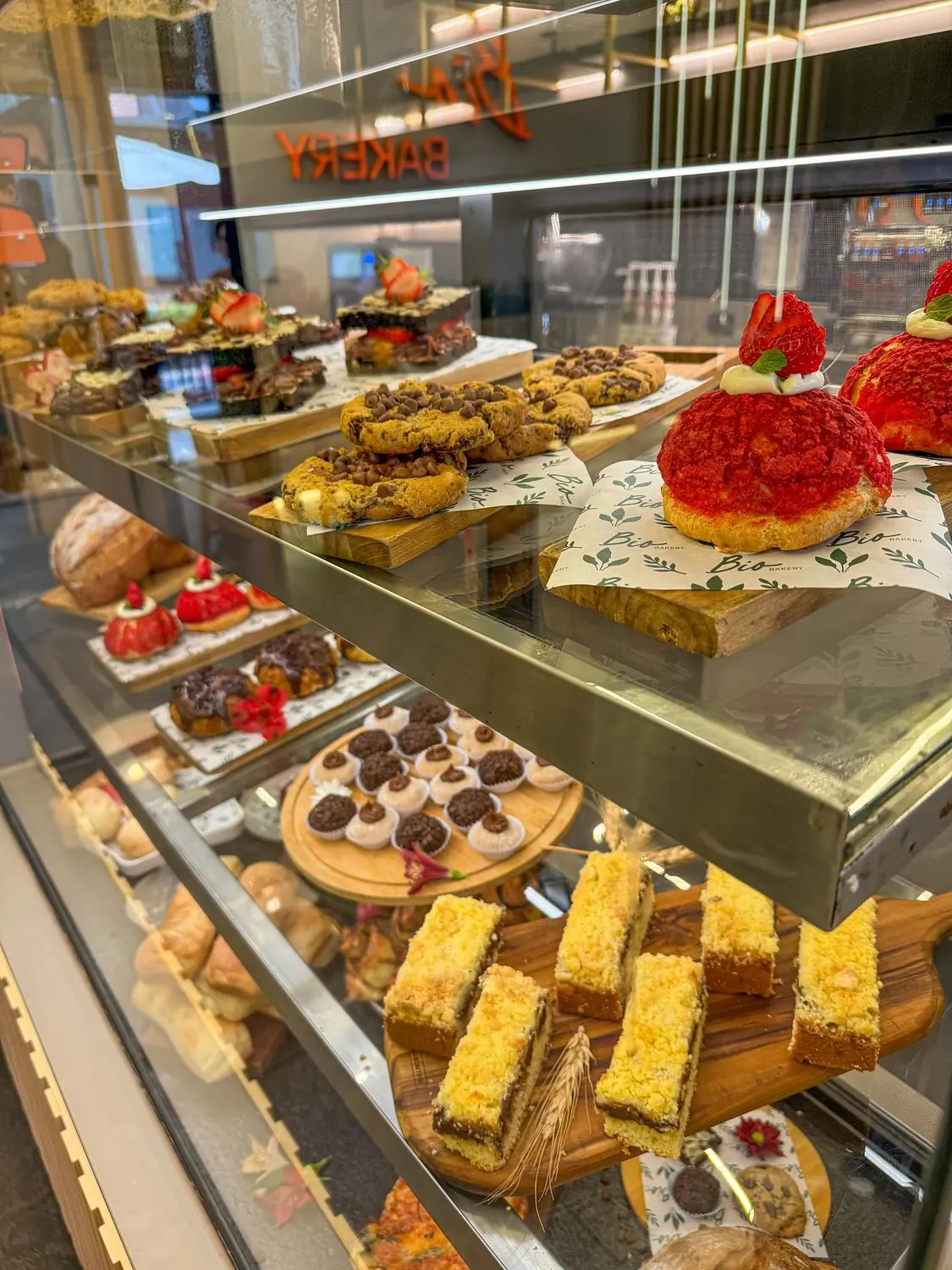 Vitrine da confeitaria